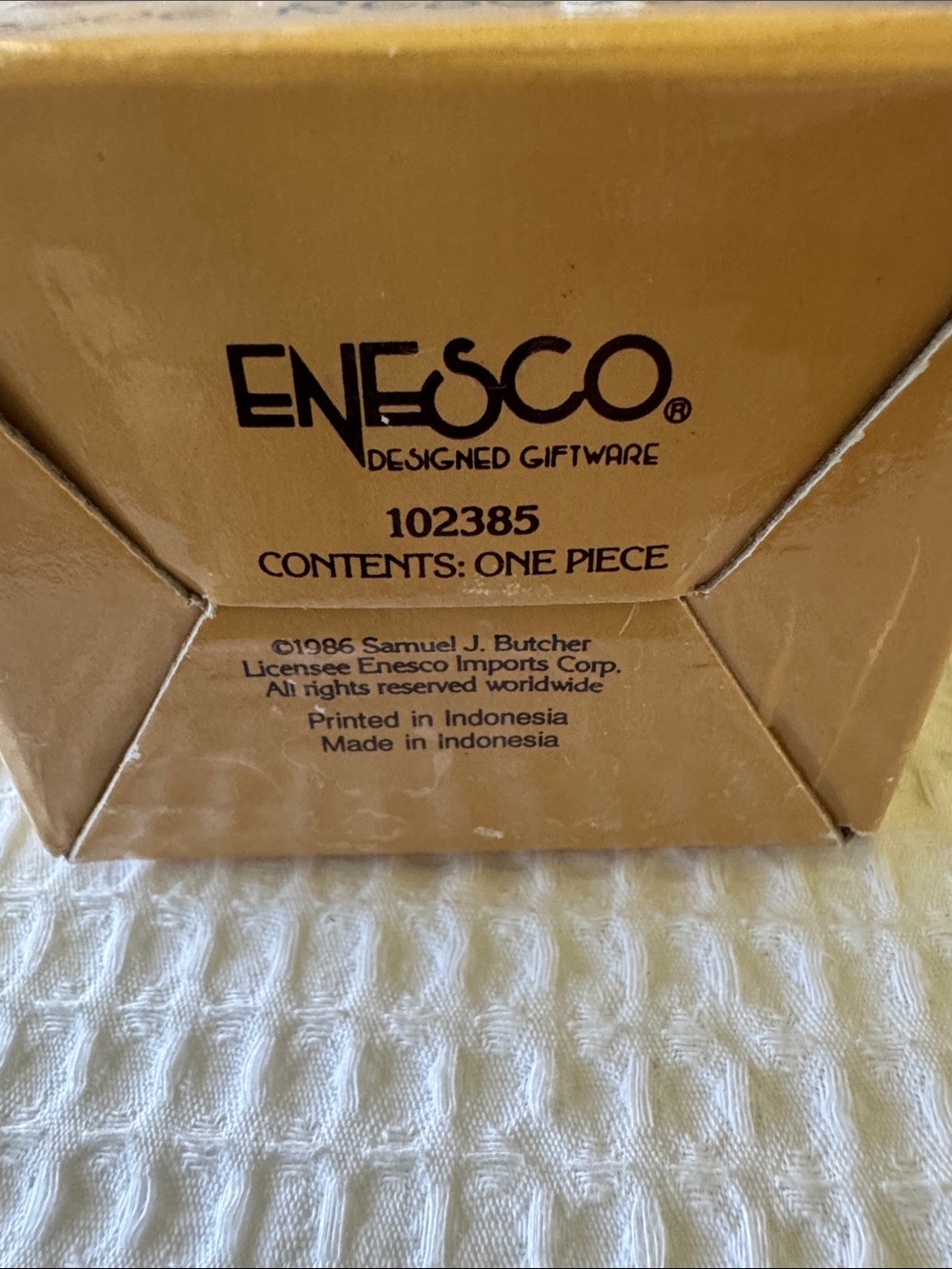 Precious Moments Love Rescued Me Ornament w Box Tag 1986 Enesco - Picture 10 of 10